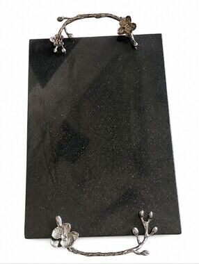 MICHAEL ARAM | Black Orchid Granite Cheese Board Serving Tray